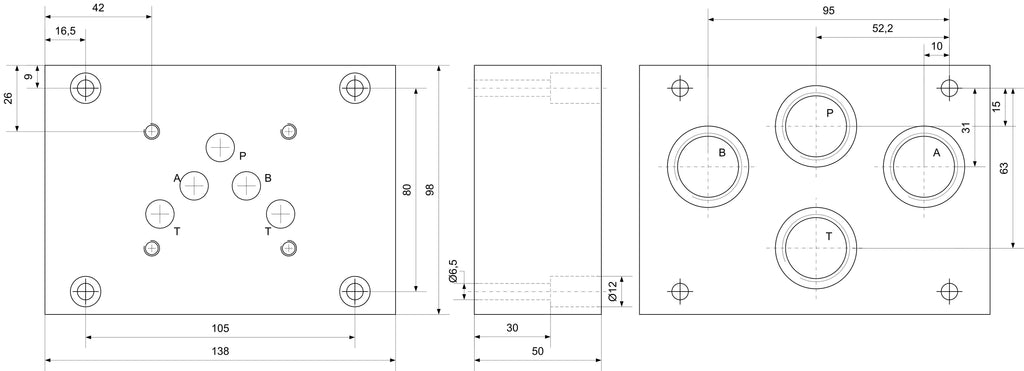 Grundplatten für Cetop Ventile NG 10 – 2 | IM0001464.JPG