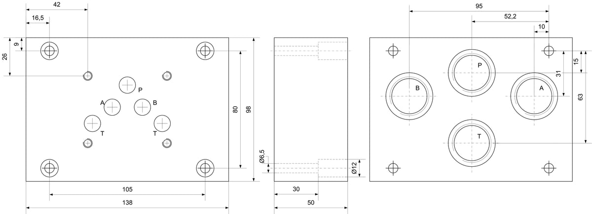 Grundplatten für Cetop Ventile NG 10 – 2 | IM0001464.JPG