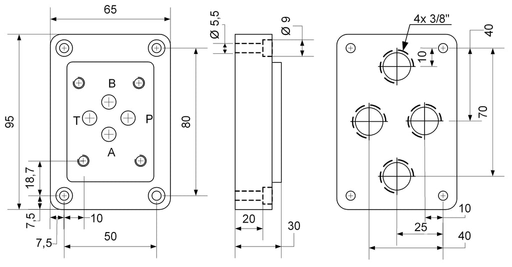 Grundplatten für Cetop Ventile NG 06 – 2 | IM0001466.JPG