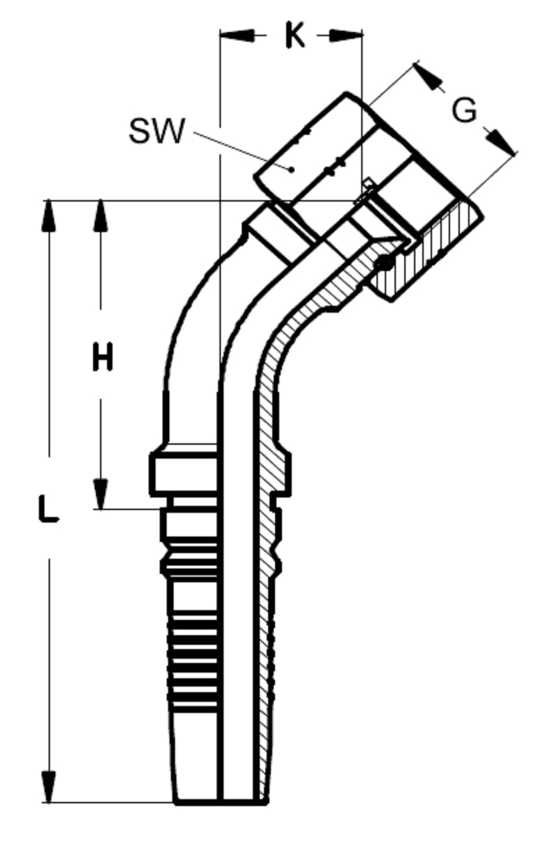 DKJ-S 45° (J.I.C.) - Edelstahl – 2 | IM0003306.JPG