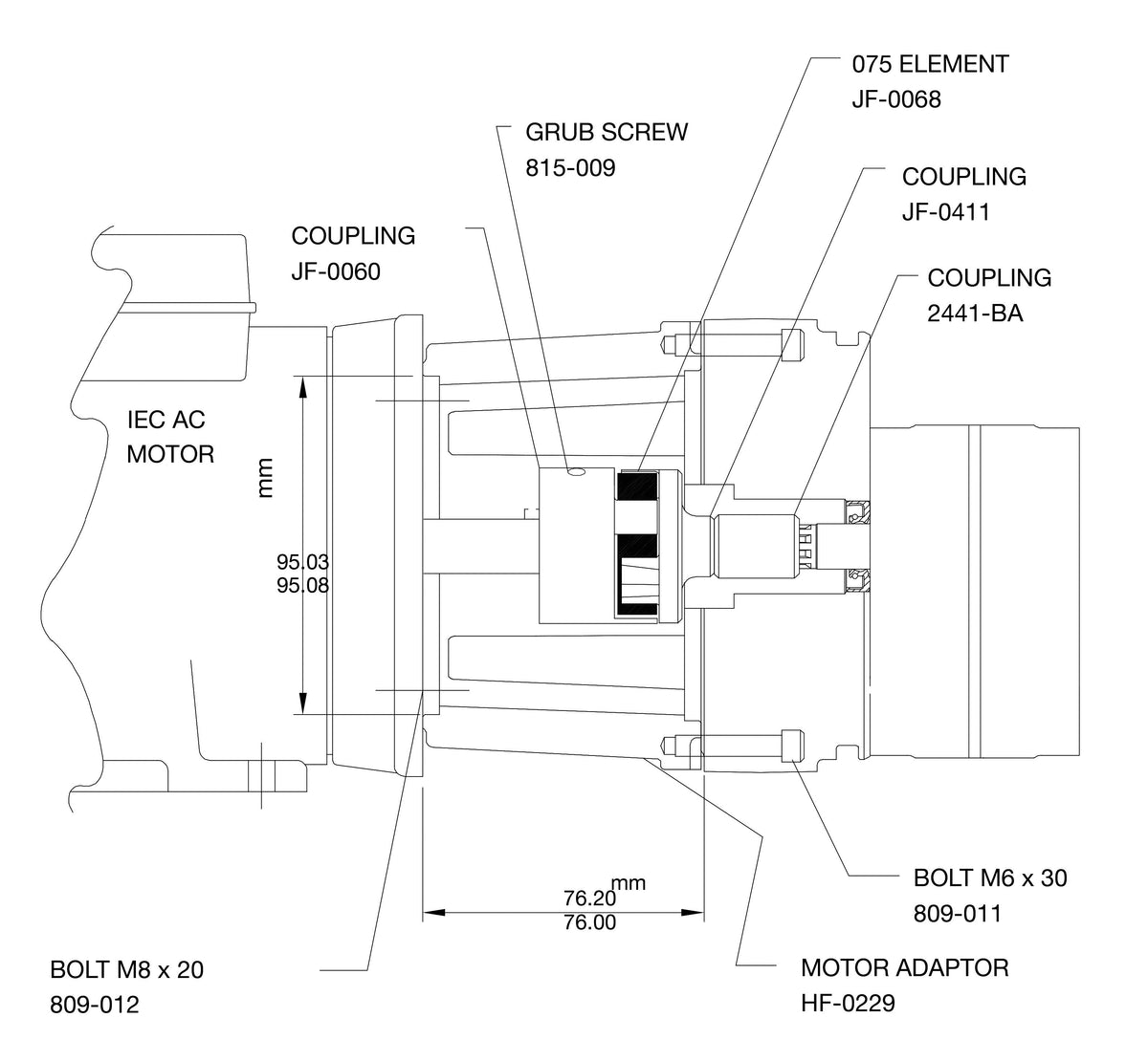 Adaptersatz für Drehstrommotoren AC – 2 | IM0003823.JPG