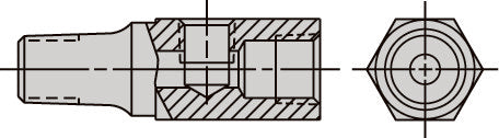 T-Stück für 700 bar Adapter und Anschlüsse – 3 | IM0003829.JPG