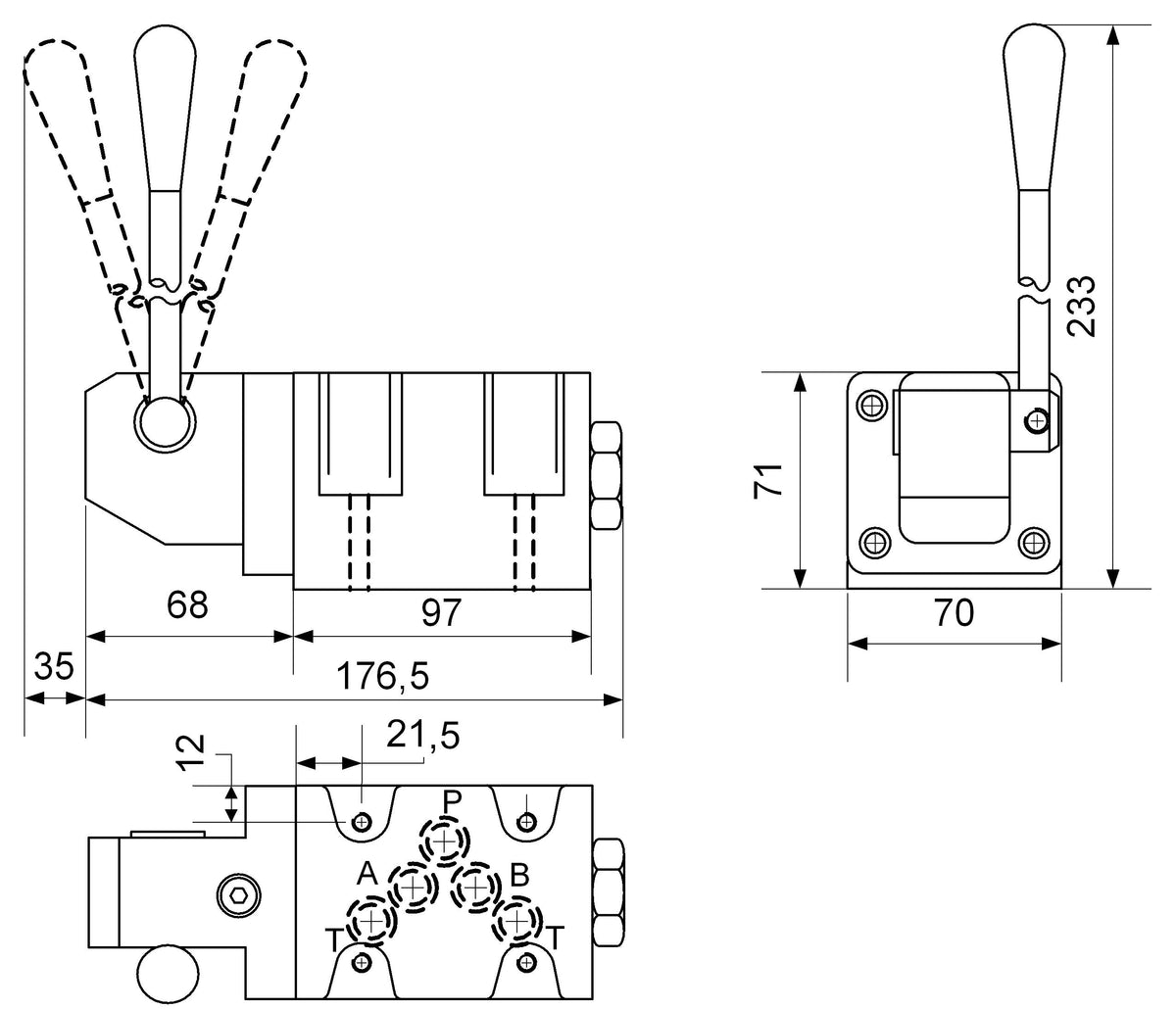 4/3 Wege Cetop Ventile NG 10 mit Hebelsteuerung – 3 | IM0003940.JPG