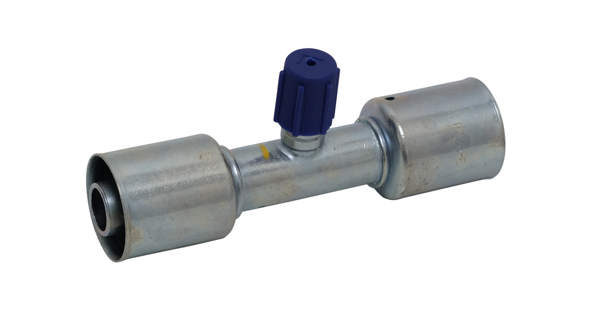Pressverbinder mit Service-Ventil 134a – 1 | IM0022670.PNG
